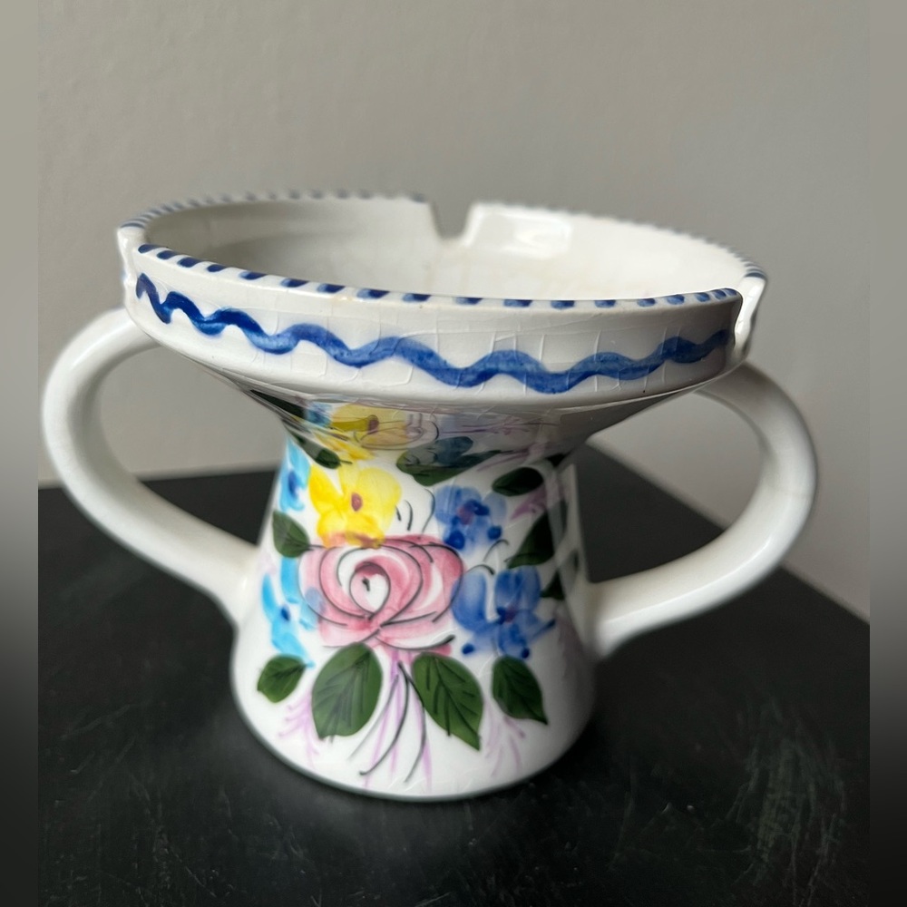 Unique 🇵🇹 Portuguese Hand Painted Ashtray Pottery